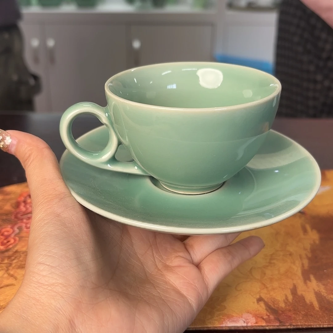 龙泉云间青瓷小米茶器