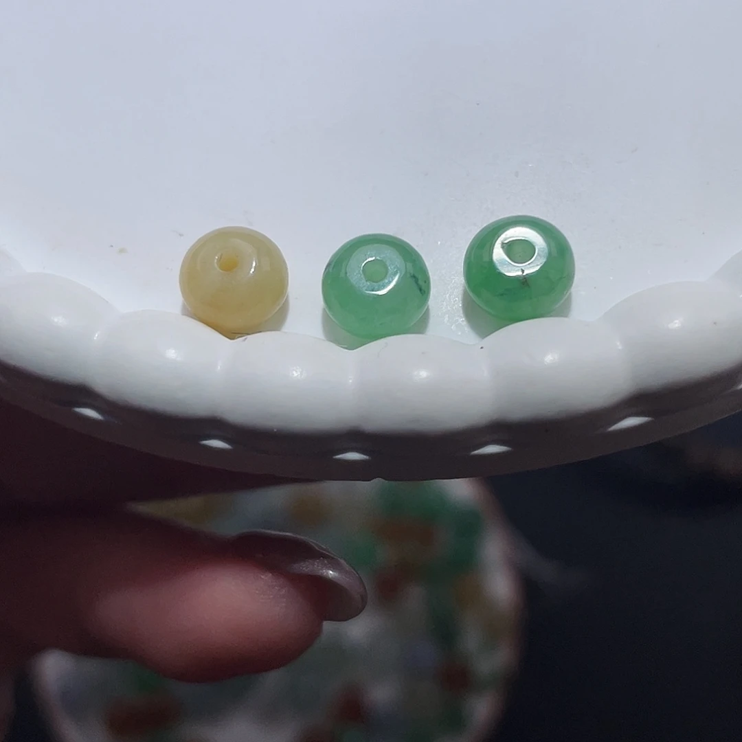 翡翠未镶嵌手链卡7+