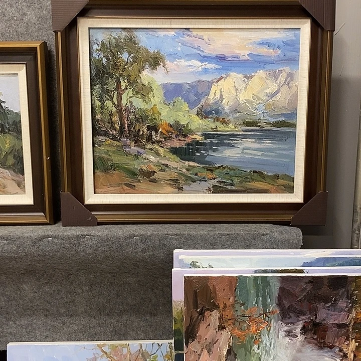 油画带外框画芯尺寸50x40cm