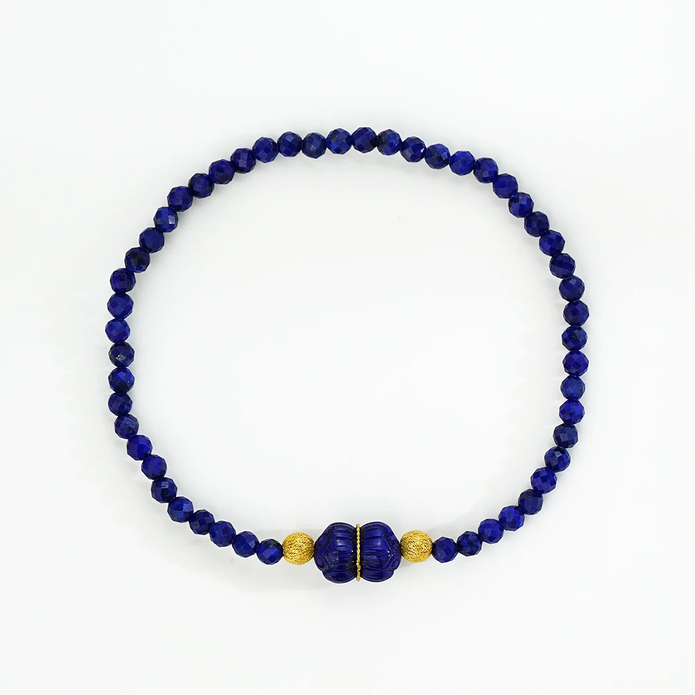 孤品18K青金石手串44729