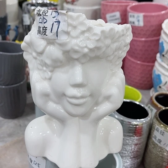 多肉绿植陶瓷花盆9.9包邮,有孔