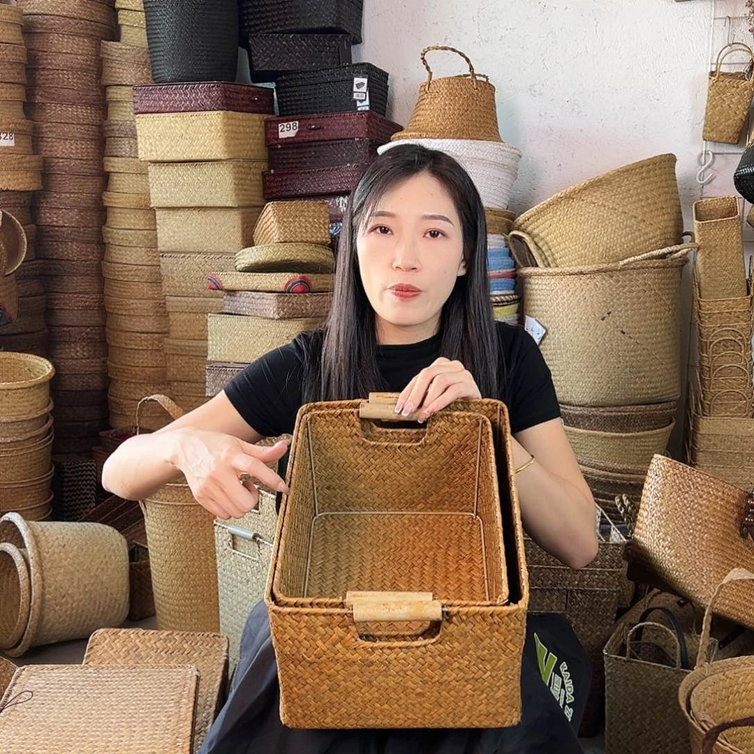 草编草编包/草编收纳盒微瑕疵