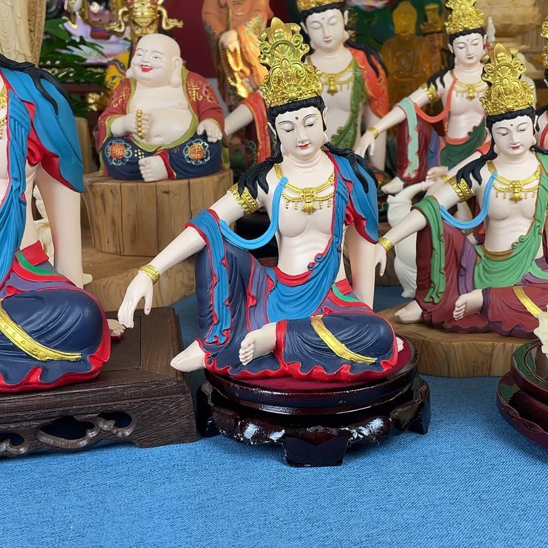 ༺***༻石材自在观音摆件20