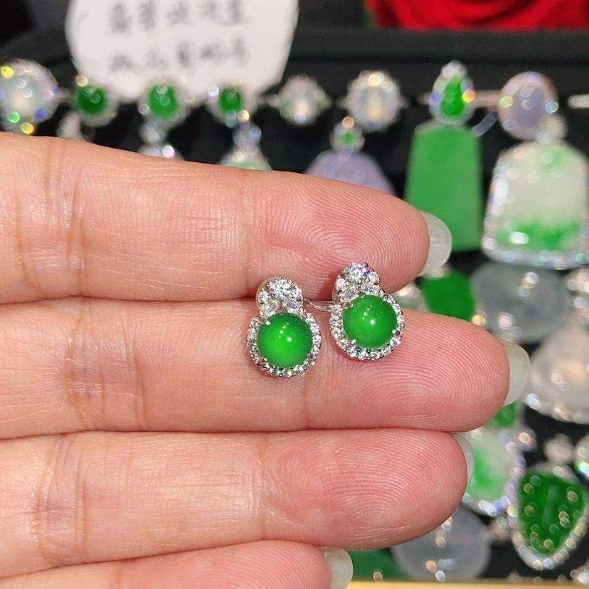 【闪购商品】未镶嵌翡翠耳饰天然翡翠