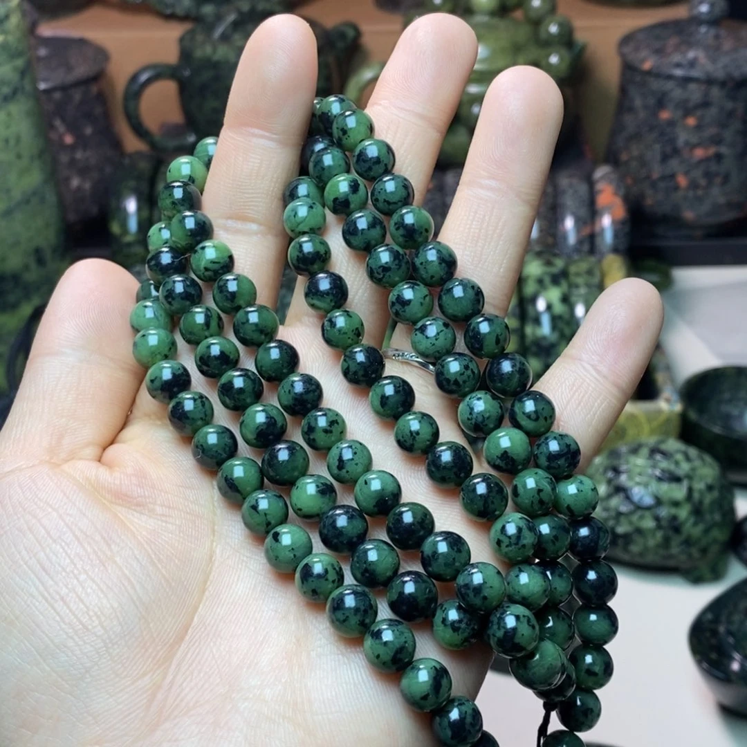 蛇纹石玉未镶嵌项链