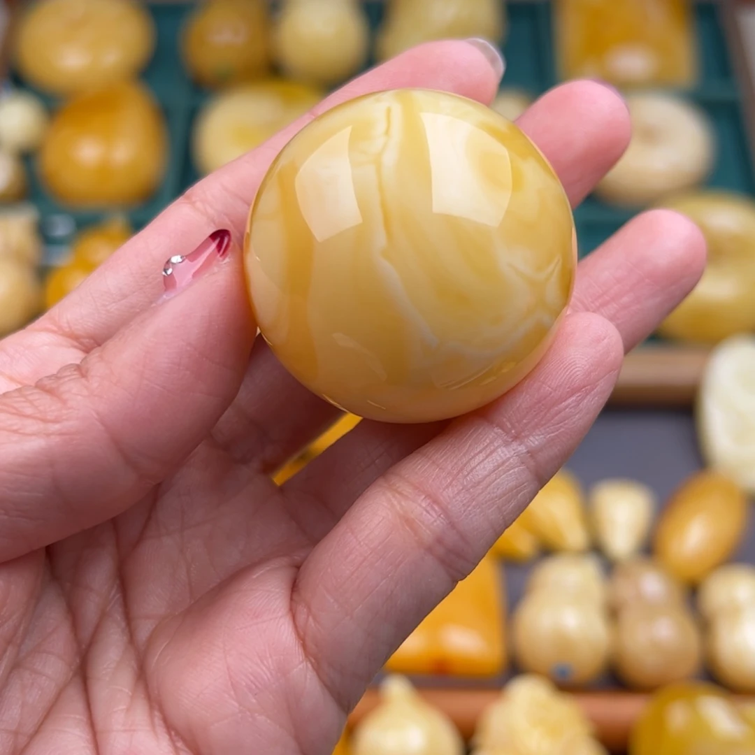 琥珀颈饰未镶嵌纯天然琥珀蜜蜡无优化