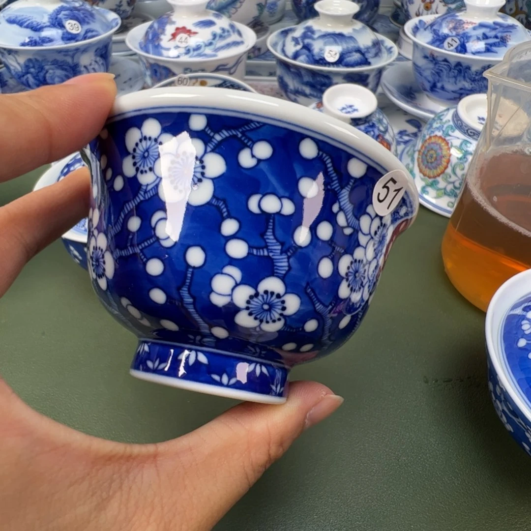 陶瓷景德镇纯手工纯手绘茶具木木51