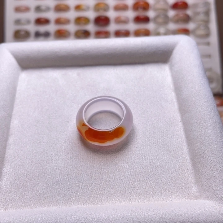 玛瑙/玉髓戒指未镶嵌卿*