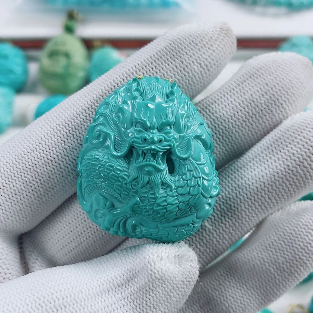 绿松石未镶嵌车挂