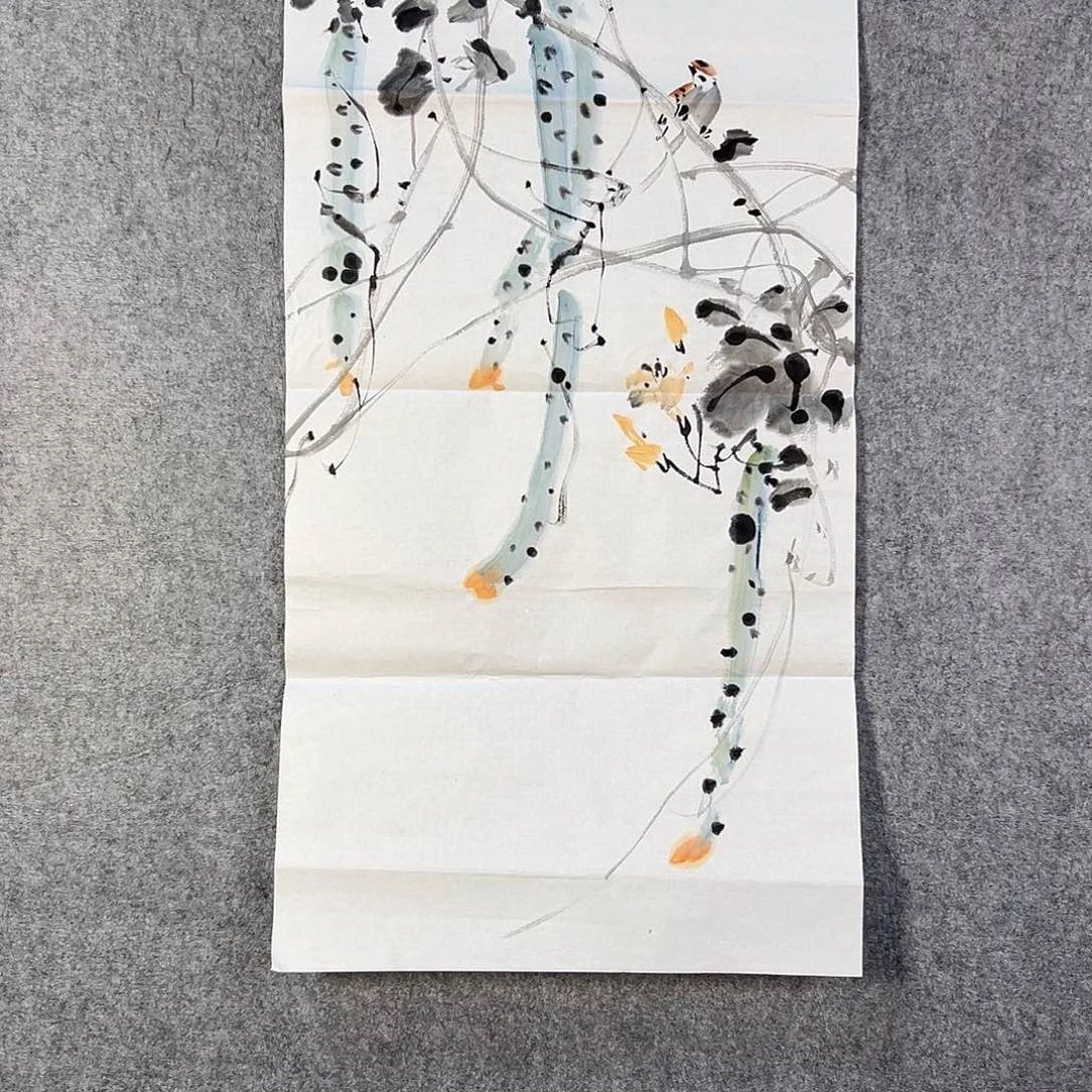 国画241 花鸟在此处飞翔也不太