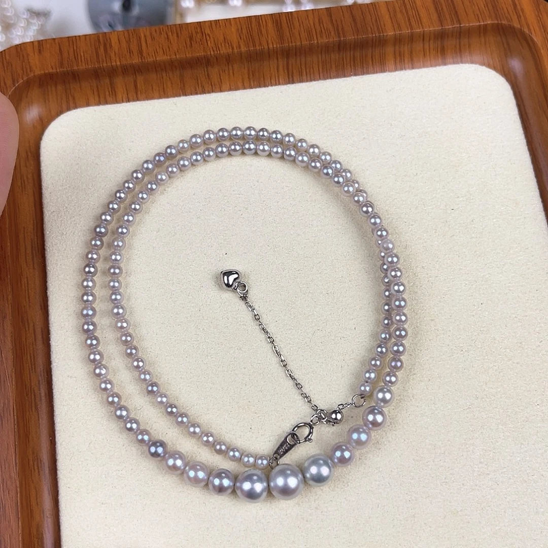 银S925镶嵌颈饰海水珍珠