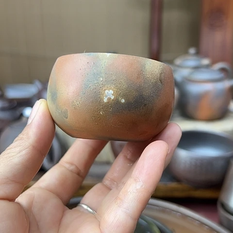 戬谷龙窑柴烧茶杯