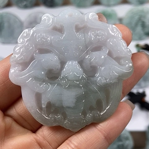 翡翠颈饰未镶嵌貔貅福利翡翠