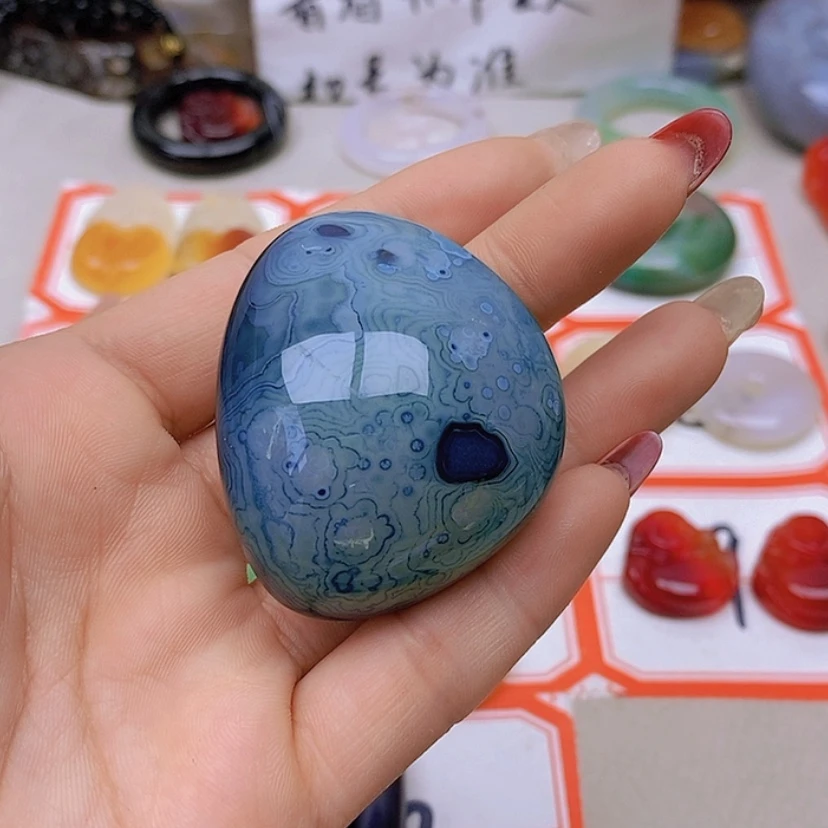 【闪购商品】未镶嵌玛瑙/玉髓珠宝半成品清**月