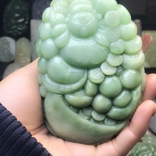 和田玉（碧玉）未镶嵌把件