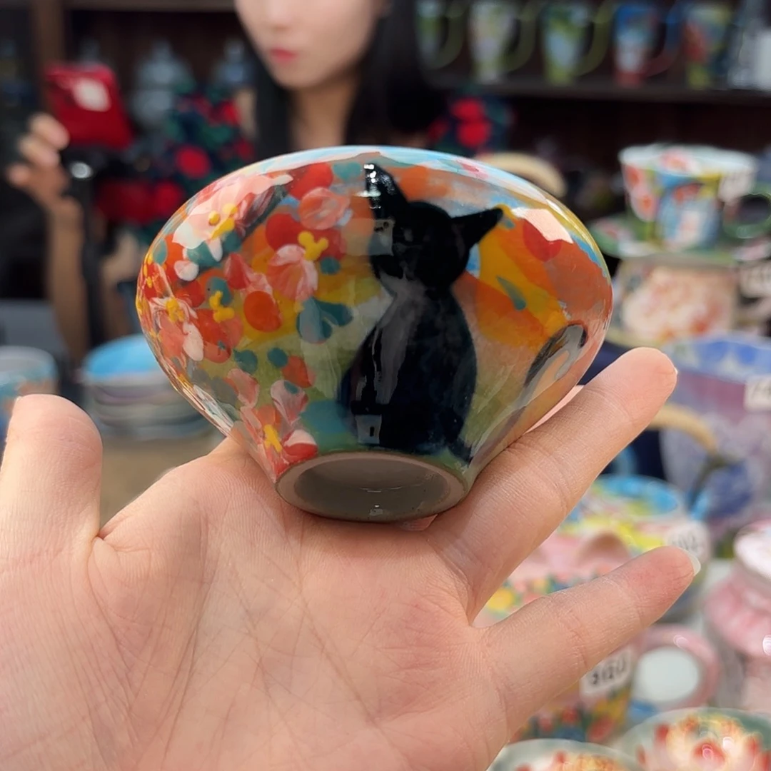 景德镇手绘高温釉下彩陶瓷茶具