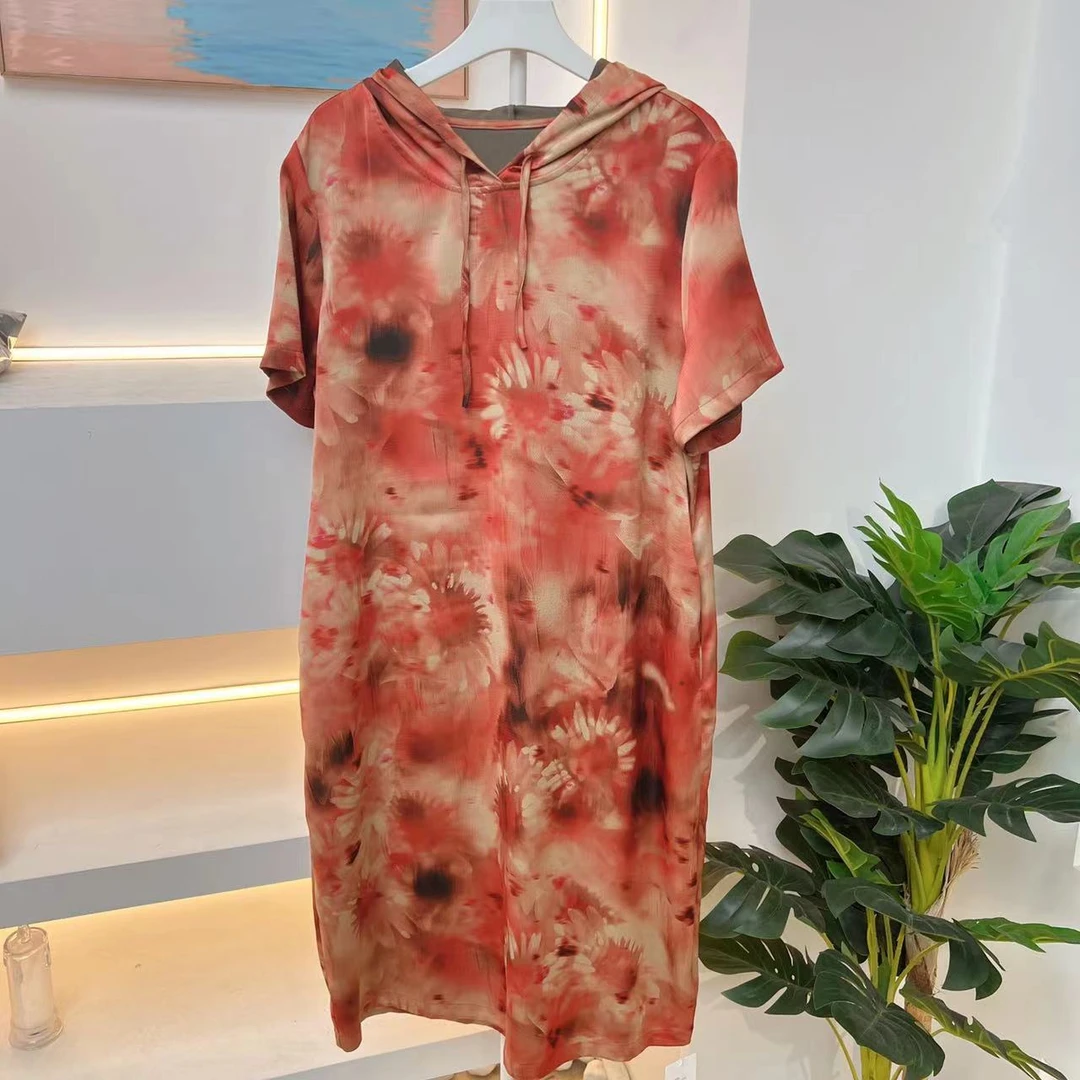 夏季淑女春季复古印花连衣裙花色气质显瘦A052.053