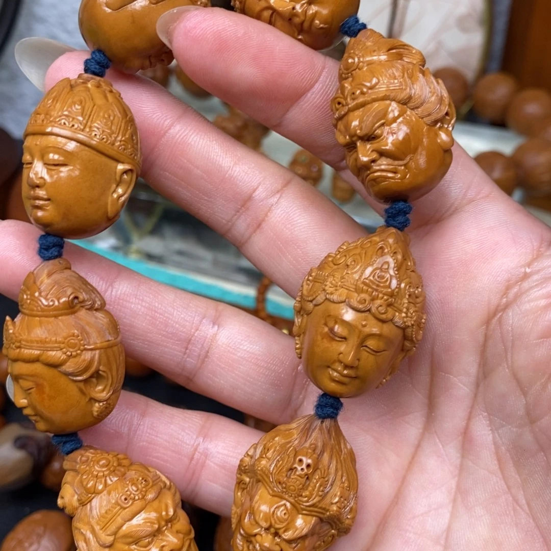 A***社手串/手链橄榄核万佛头