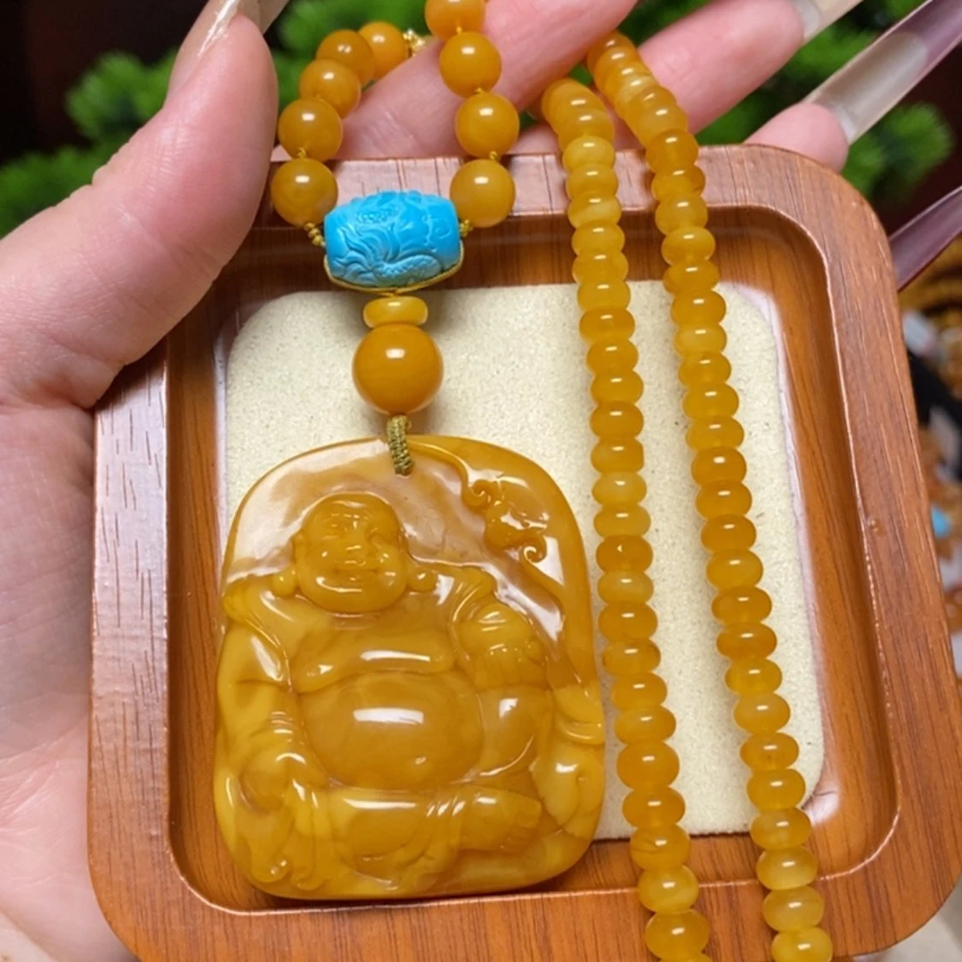 【闪购商品】蜜蜡颈饰未镶嵌项链