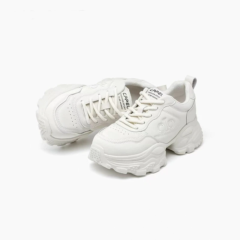 H-5 时尚休闲鞋黑色软底不累脚女鞋百搭轻便时尚老爹鞋