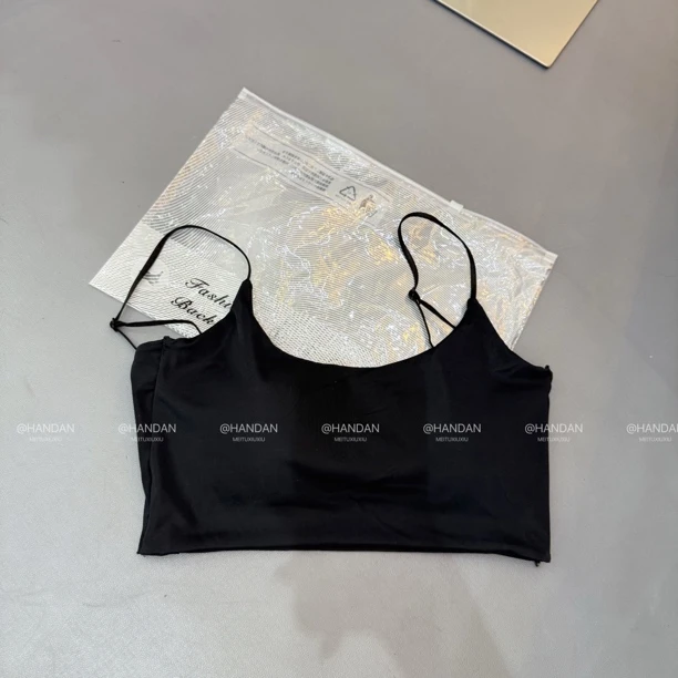 韩丹·固定胸垫冰丝大U美背