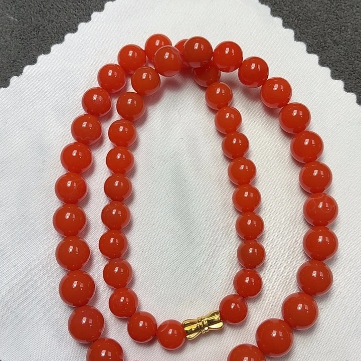 南红玛瑙未镶嵌项链