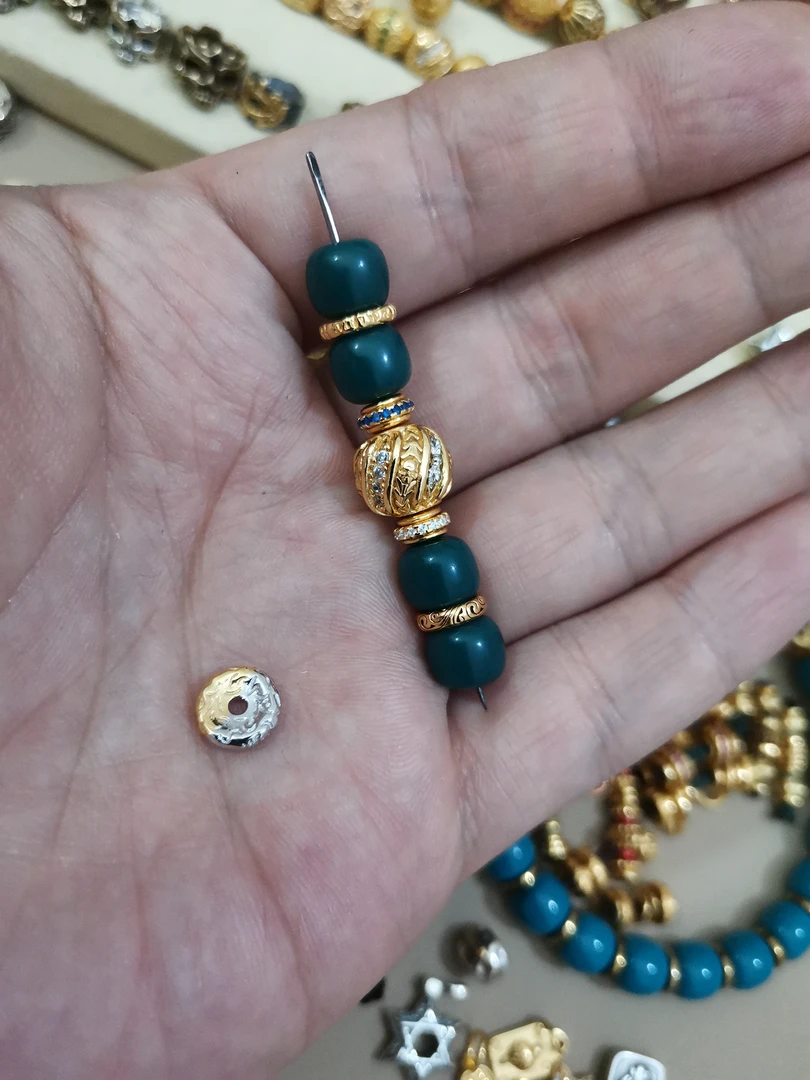 925银银制品 ng老板配饰一组白色万向轴一对粉色隔片