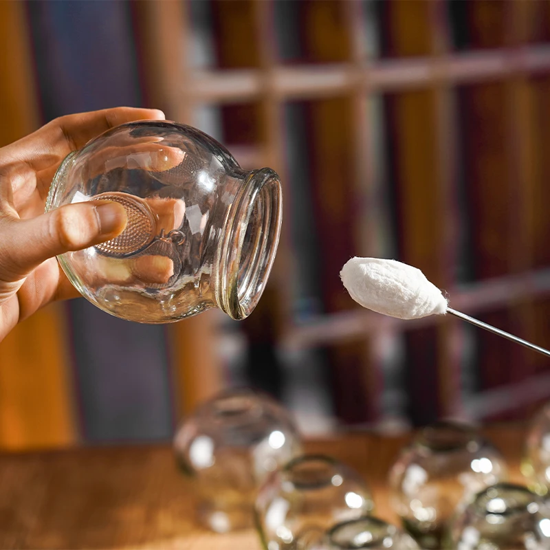 包邮玻璃拔罐套装家用店用套装加厚防爆安全拔罐方便耐用