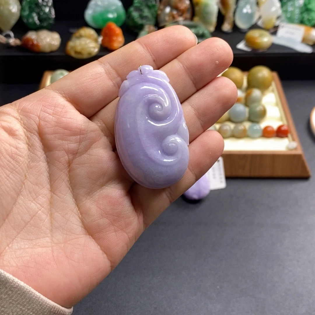 一***出翡翠未镶嵌吊坠(不含链)卡49*28.5*11.8