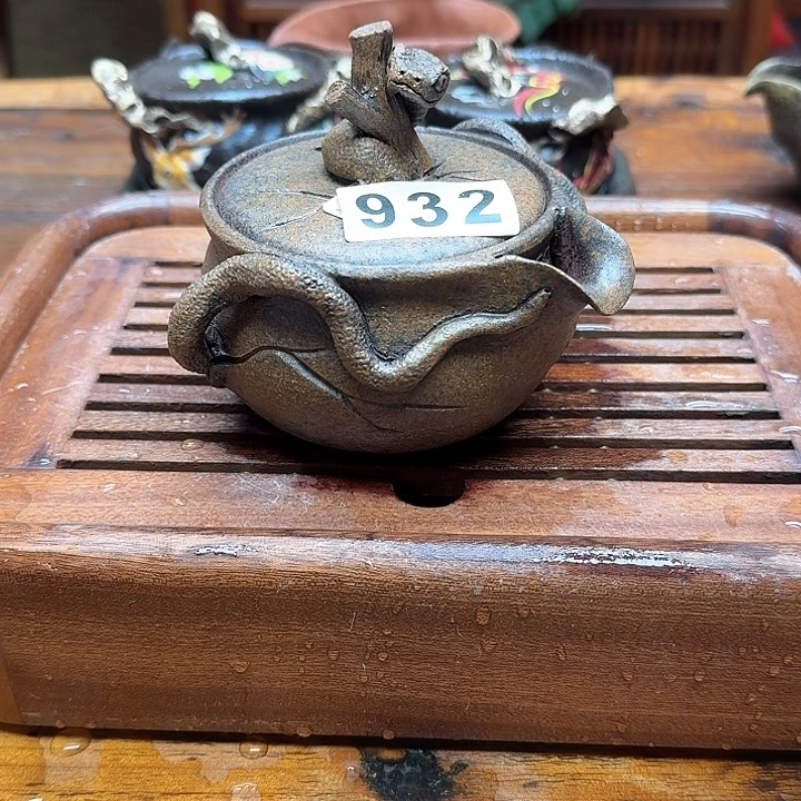 纯手工制作粗陶茶具