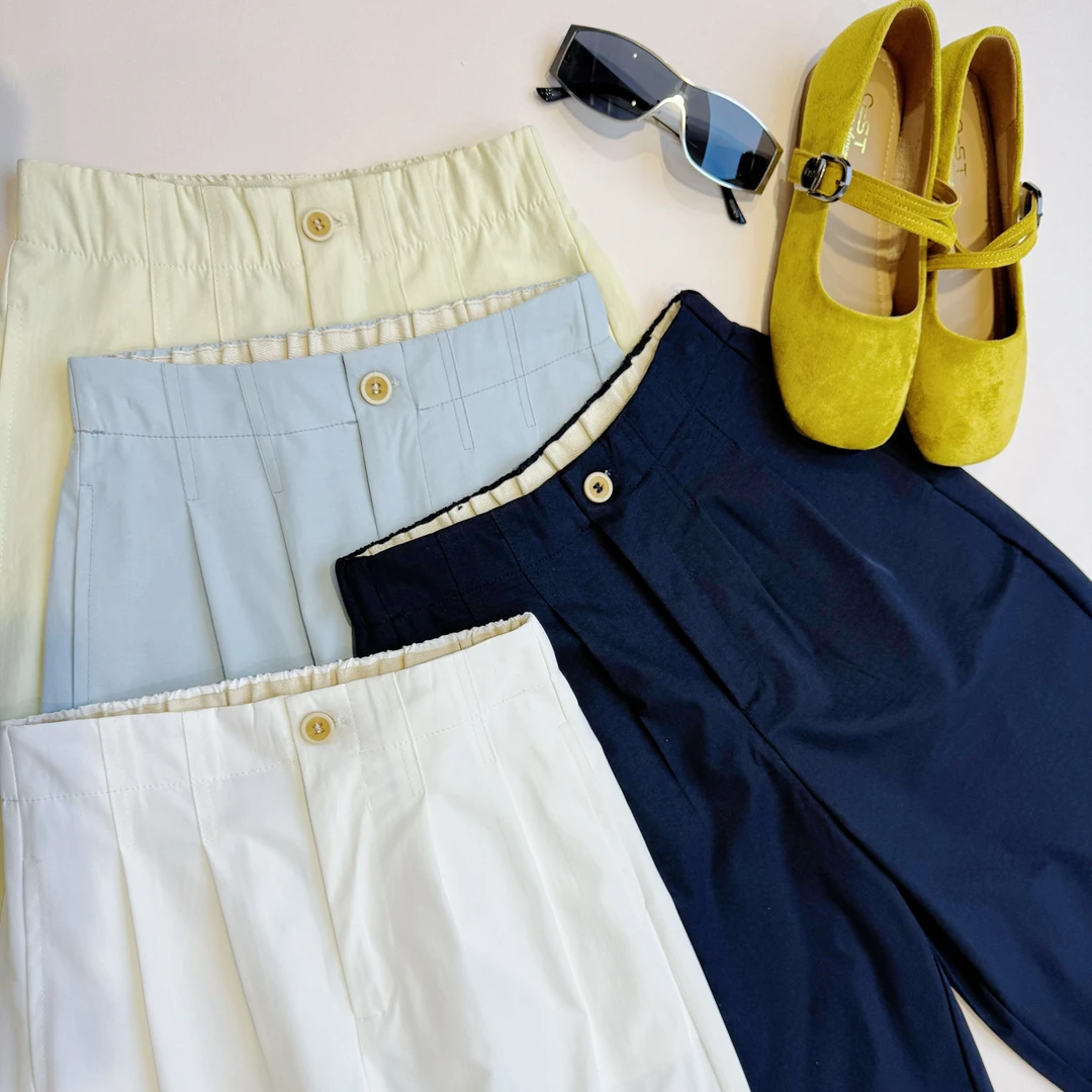 25年夏季新款防晒直筒裤UPF50+高腰显瘦九分裤