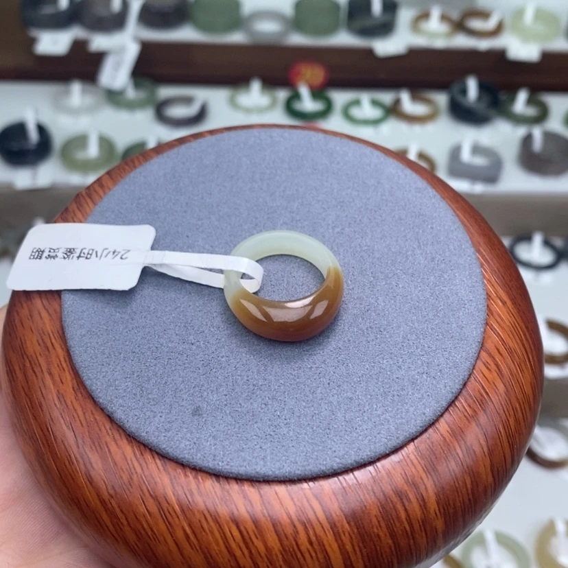 【闪购商品】未镶嵌戒指和田玉  红糖馒头戒 8-1