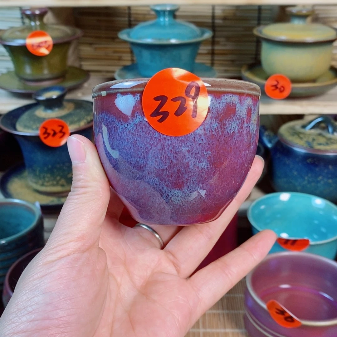 瓷片神后钧瓷手工……茶器微瑕