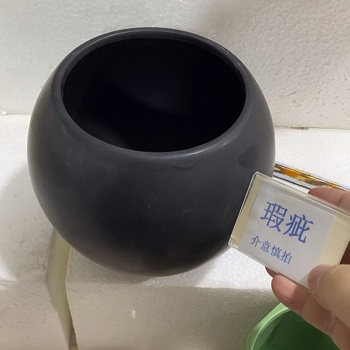 紫砂花盆多肉瑕疵盆有孔。