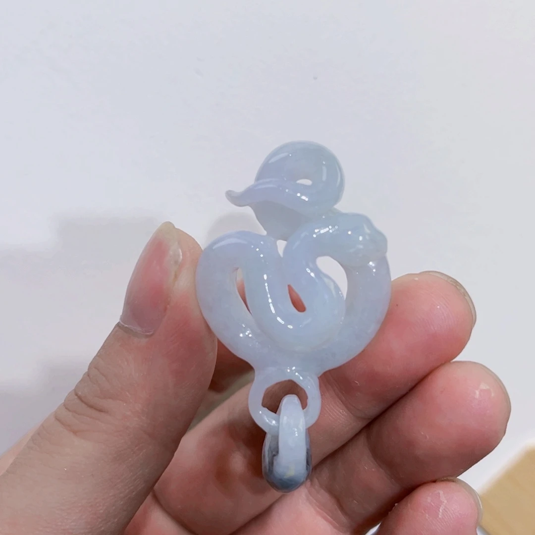 翡翠未镶嵌吊坠(赠链)代编织