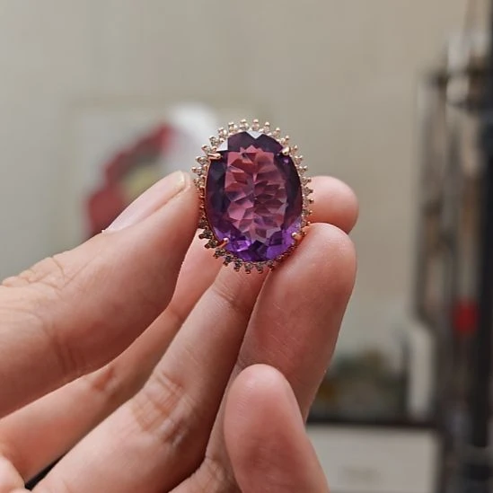 未镶嵌戒指水晶小*胡