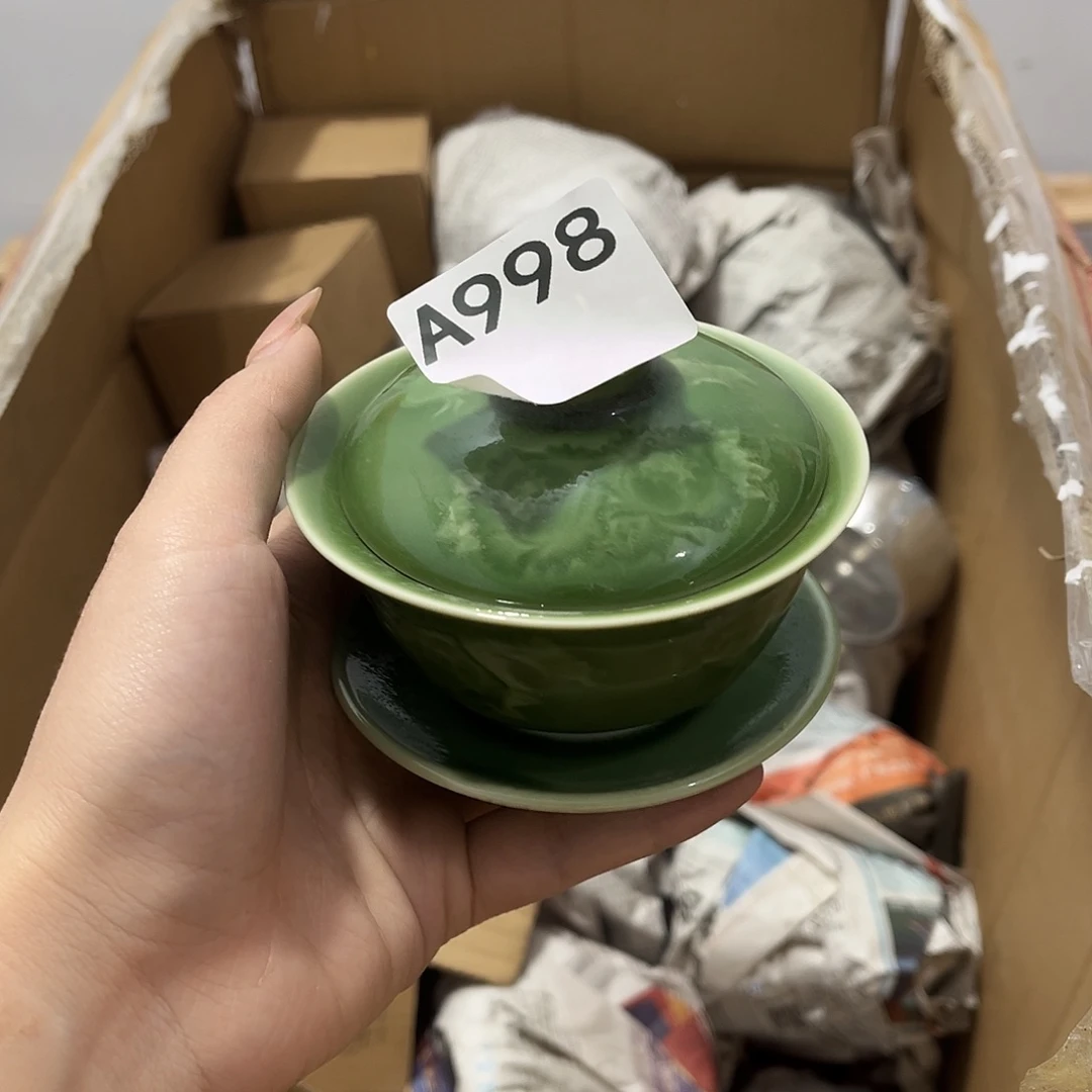 用***6瓷片茶摆件工艺品摆件666