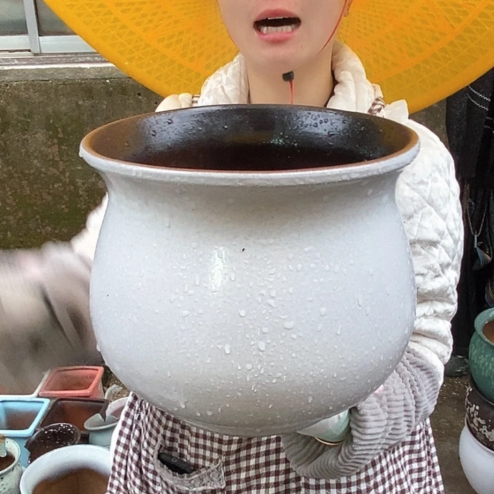 红泥花盆正品口25高22