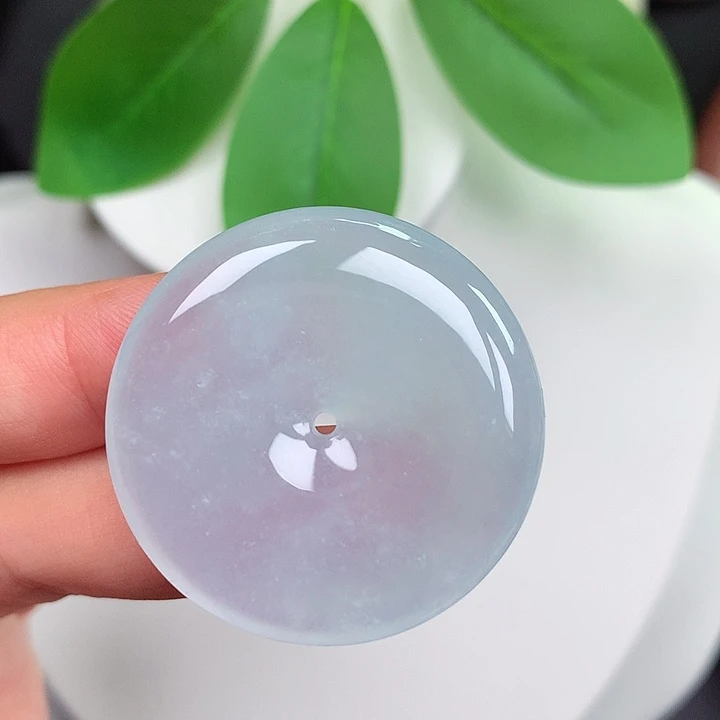 颈饰未镶嵌翡翠平安扣33.8x5.9mm