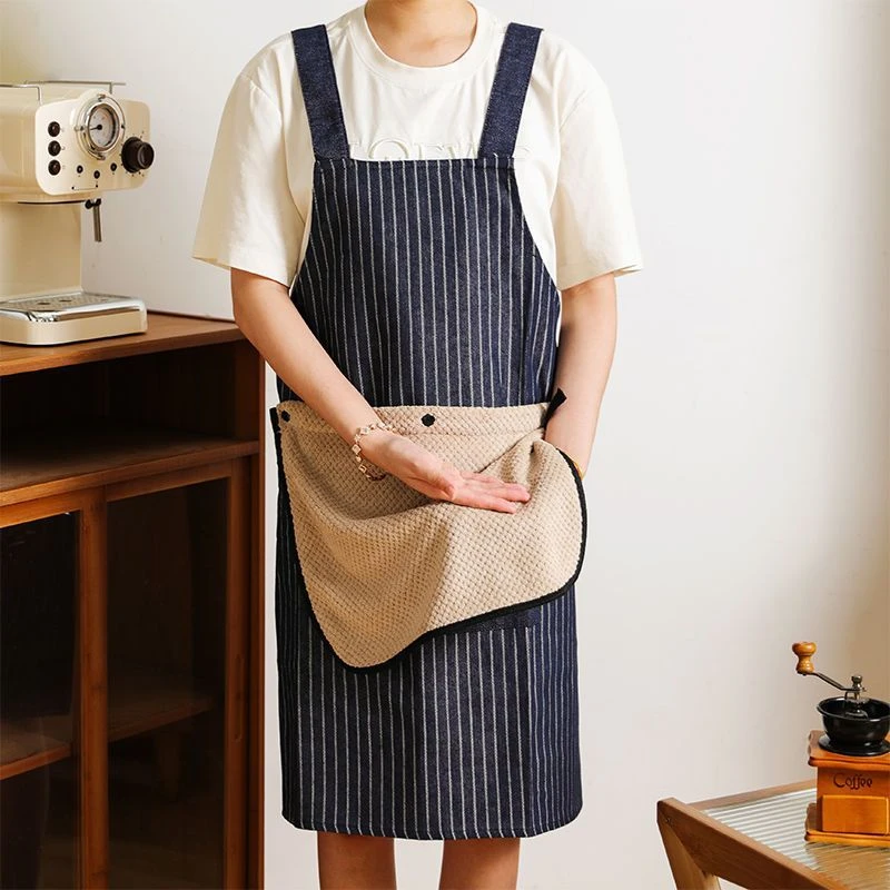 可擦手围裙厨房家用2025新款防油高级感年轻款女做饭专用防男士水