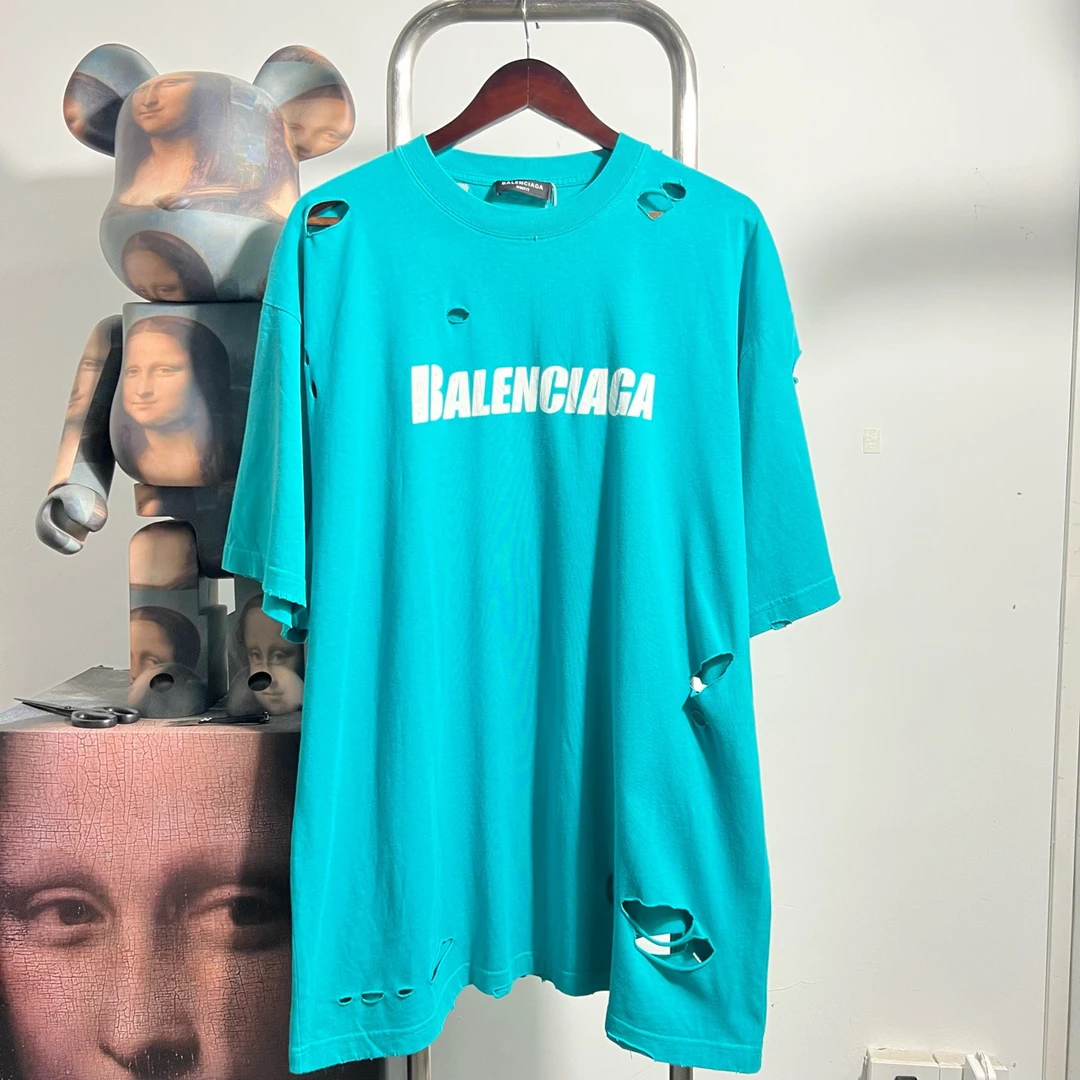 99新 Balenciaga/巴黎世家 短袖 R0821 尺码XS 胸围66衣长84编码3