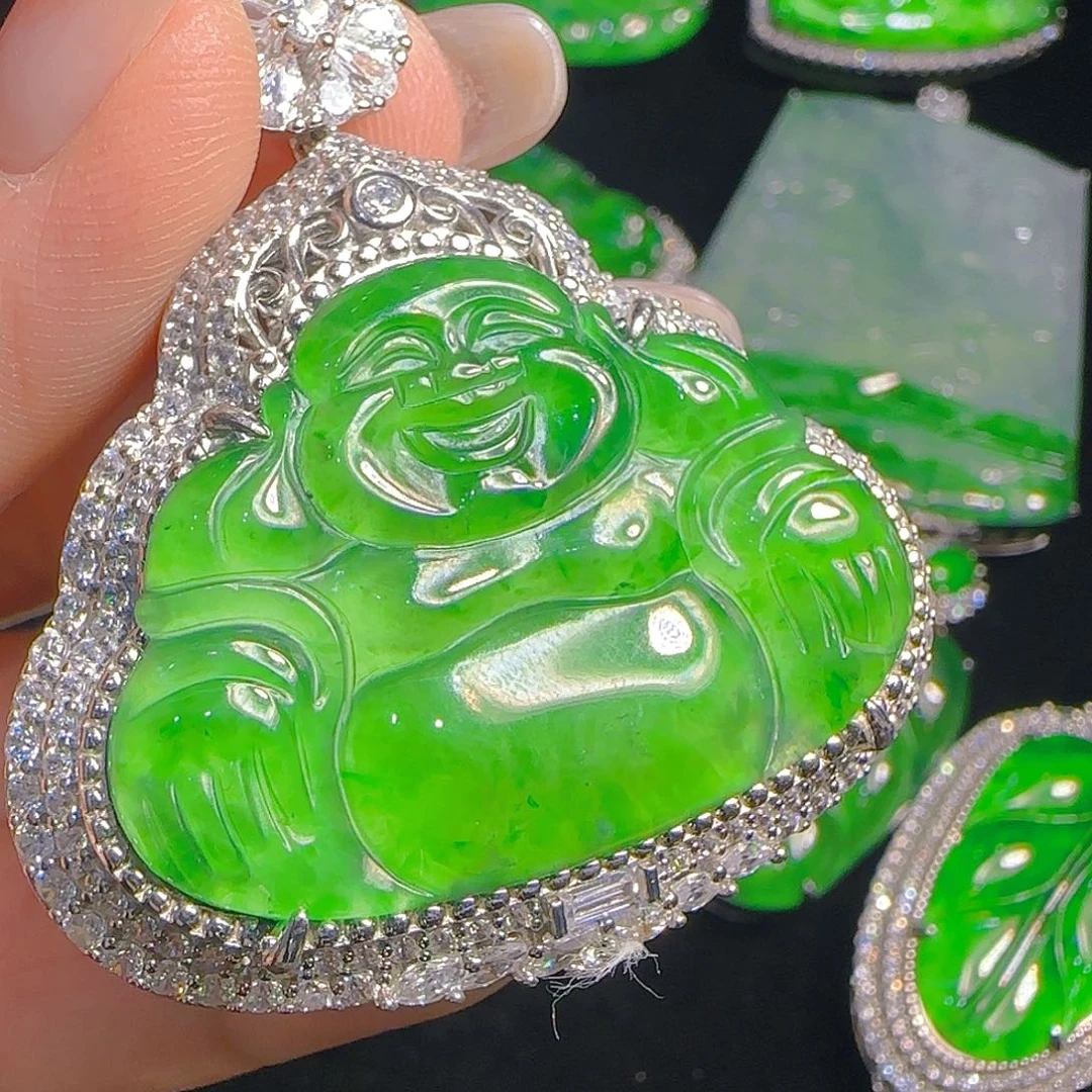 翡翠吊坠(赠链)银S925镶嵌