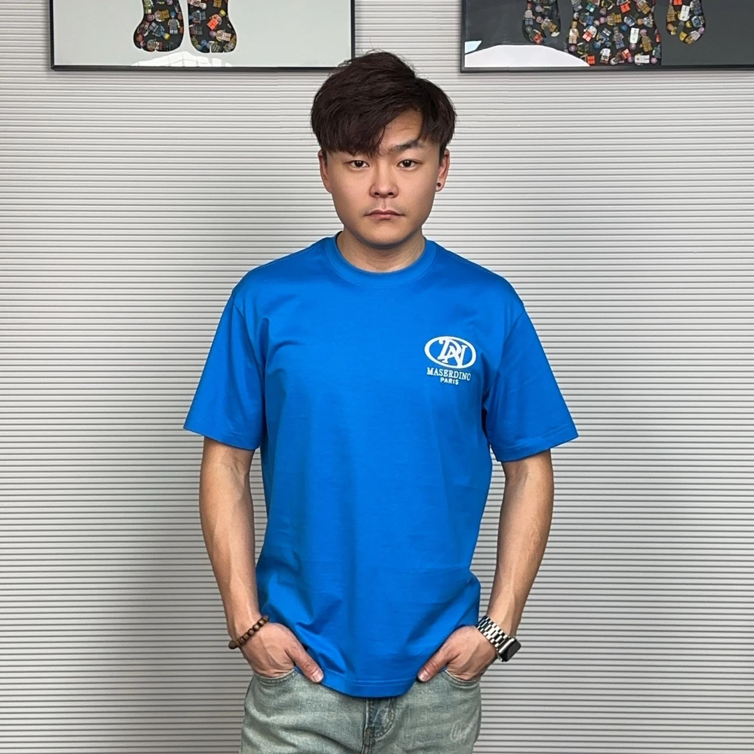 【港行甄选】DN玛撒蒂诺男士短袖T恤纯棉夏季半袖时尚圆领春夏潮流