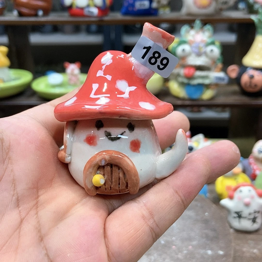 摆件直播间手工抽象陶瓷摆件189