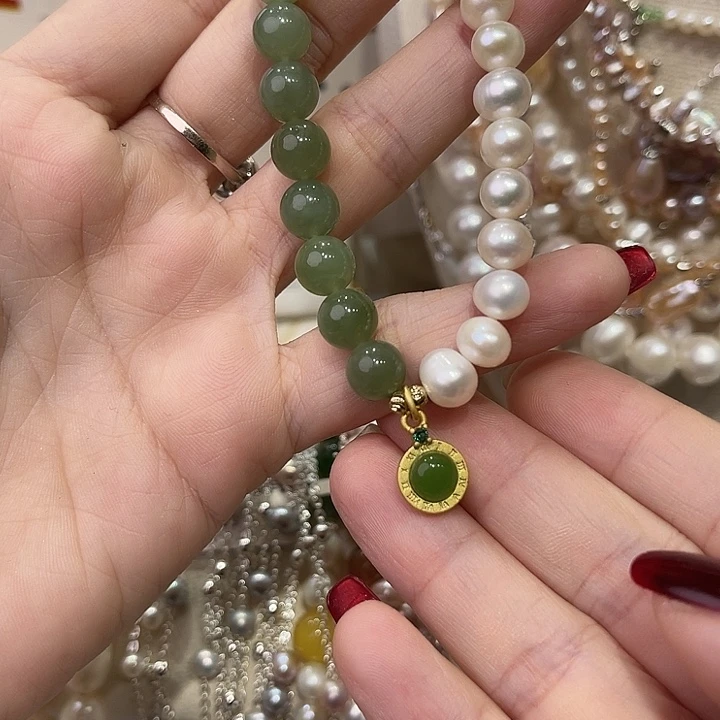合金淡水珍珠手绳