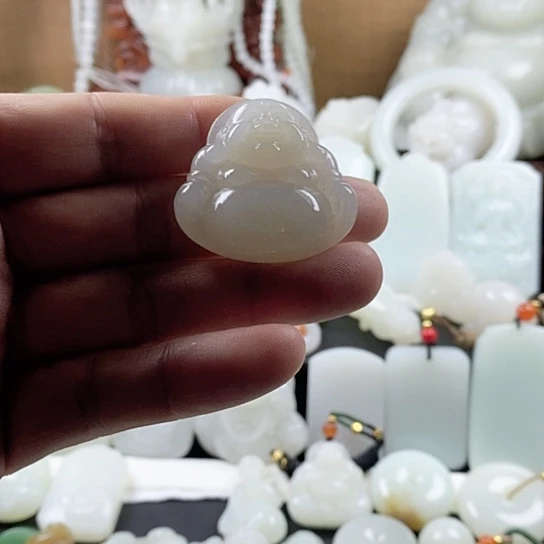 手链未镶嵌和田玉（白玉）