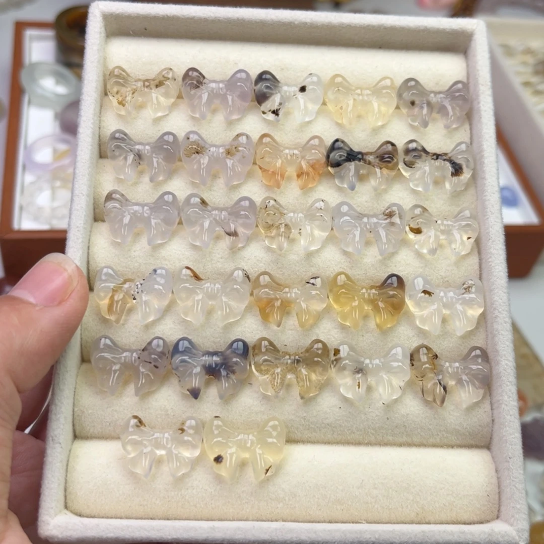 玛瑙/玉髓合金戒指蝴蝶结
