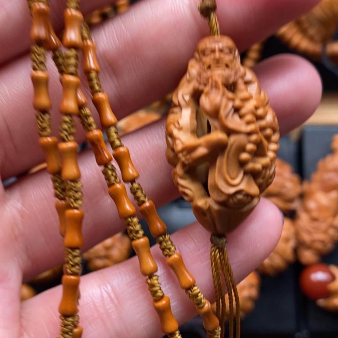 橄榄核手串达摩链子