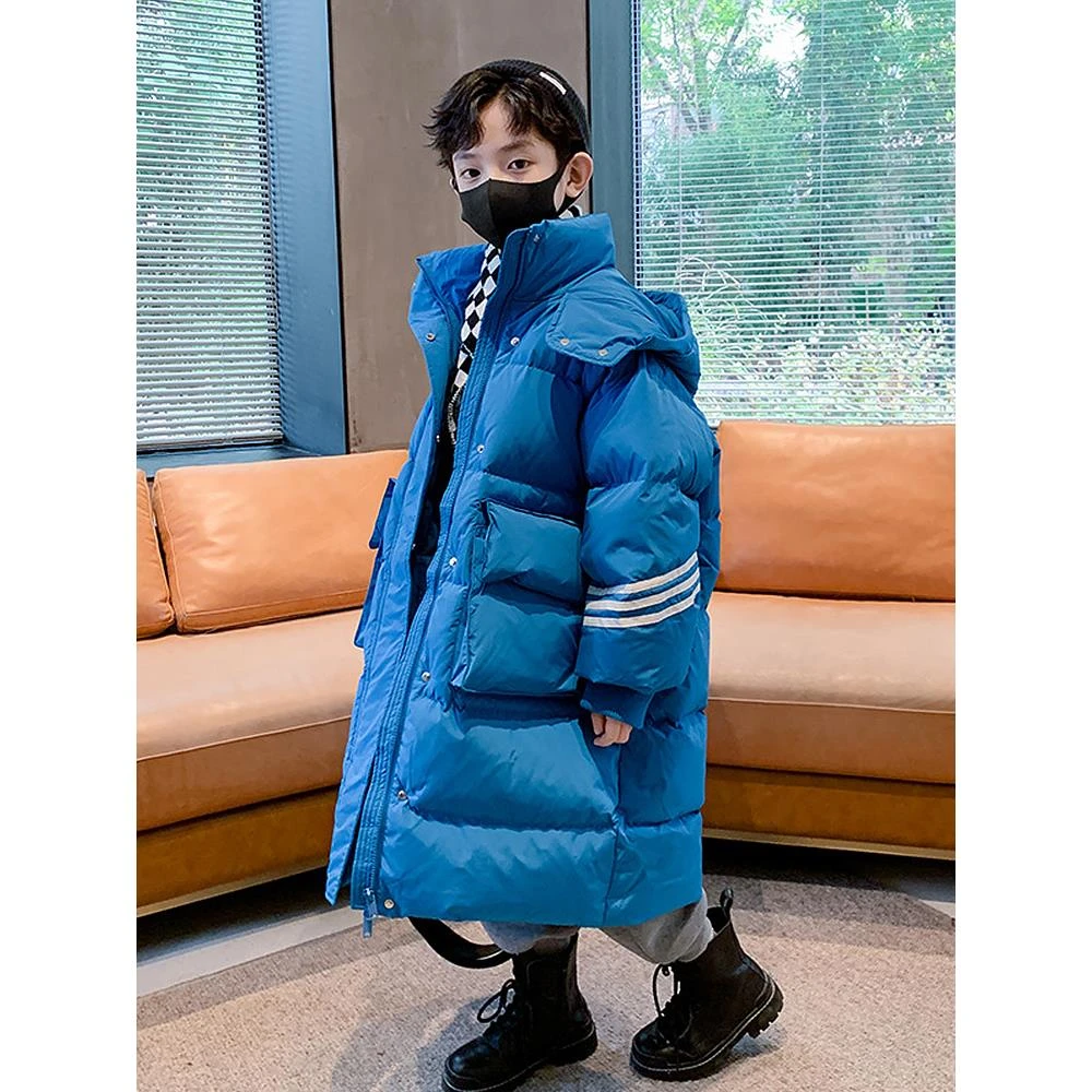 MK&UR.BV男童羽绒棉服冬季2025新款大童长款男孩加厚儿童冬装外套