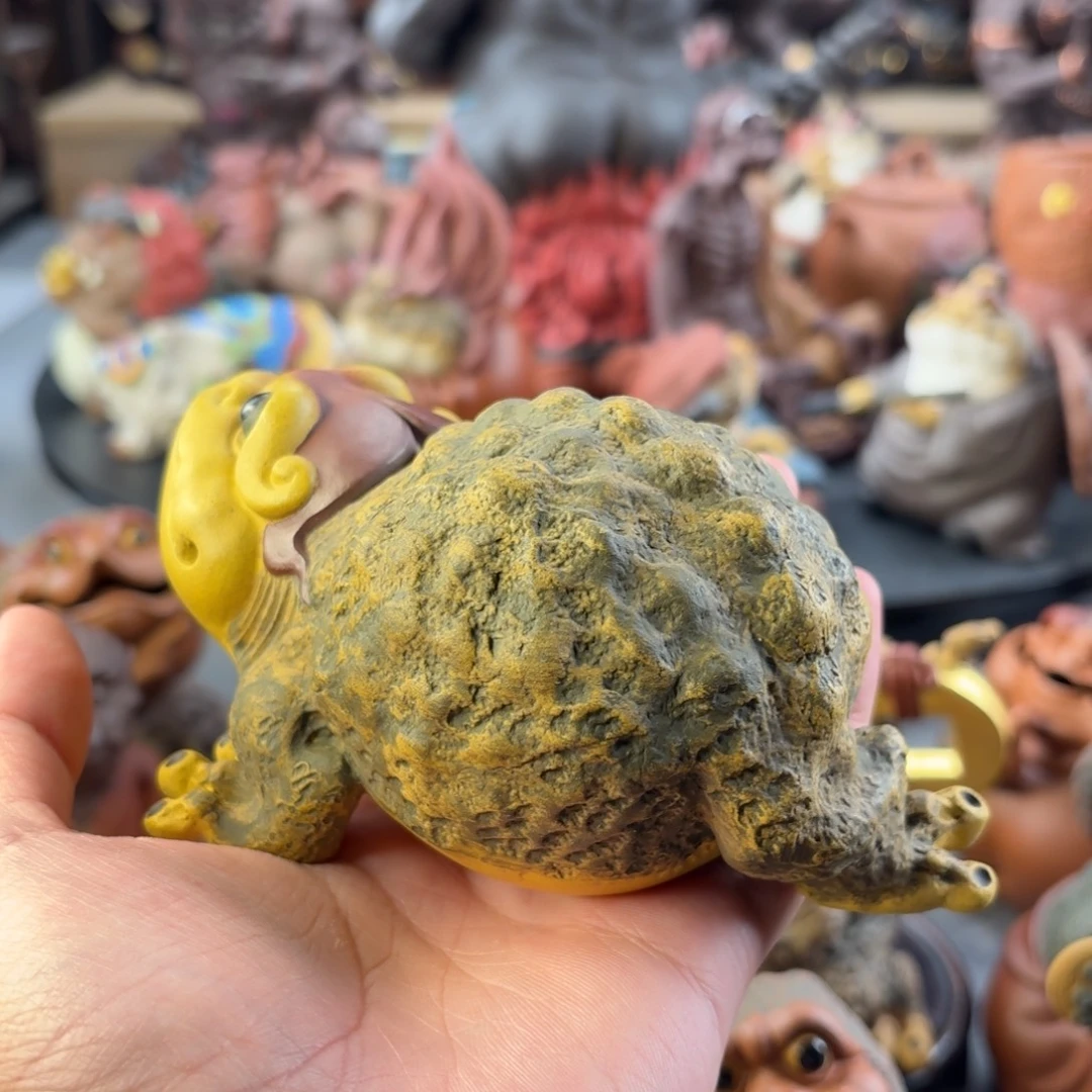 紫砂茶宠子夜鸿蟾作品